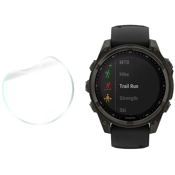 Bizon Glass Watch Hydrogel Garmin Fenix 8 Solar 47 mm [2 PACK]