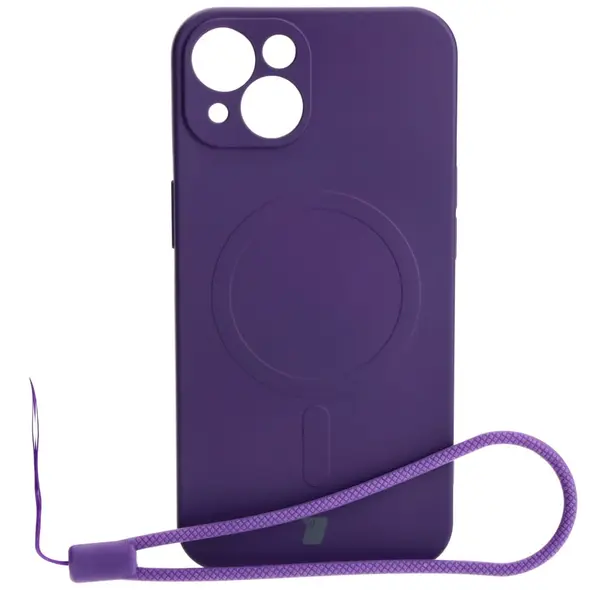 Bizon Case Silicone Magnetic Apple iPhone 13 plum