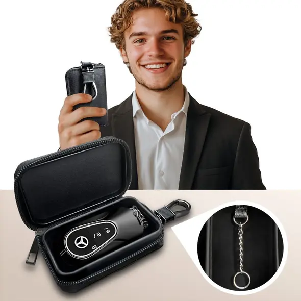 Tech-Protect KLR300 faraday cage Pouch Keyless RFID Signal Blocker Case Black