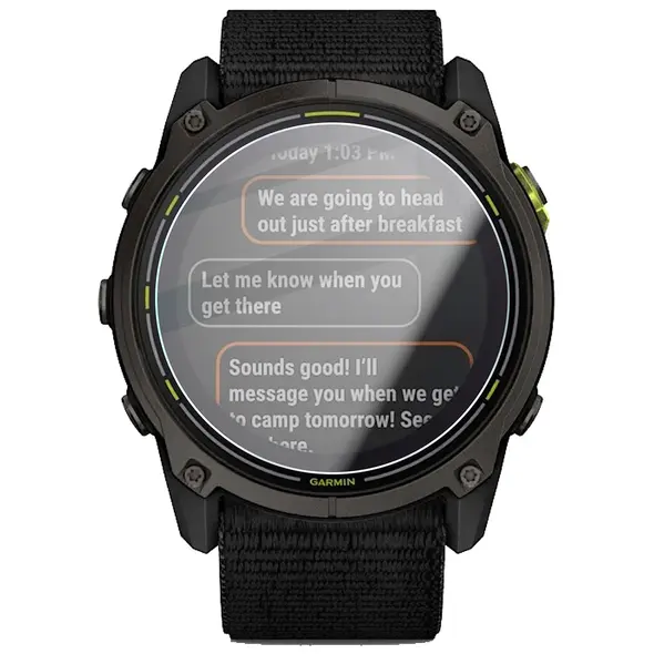 Bizon Glass Watch Clear Garmin Enduro 3
