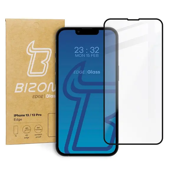 Bizon Glass Edge Apple iPhone 13 / 13 Pro black