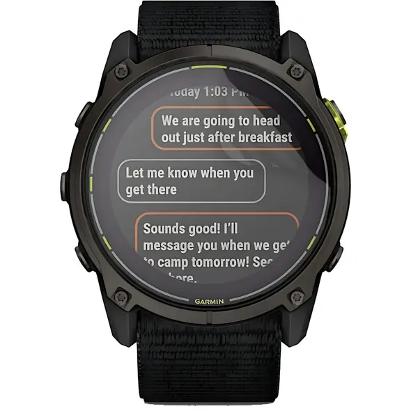 Bizon Glass Watch Hydrogel Garmin Enduro 3 [2 PACK]