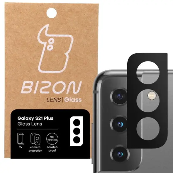 Bizon Glass Lens Samsung Galaxy S21 Plus [2 PACK]