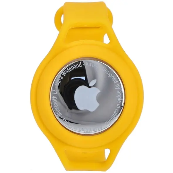 Bizon Case Locator Child Apple AirTag yellow