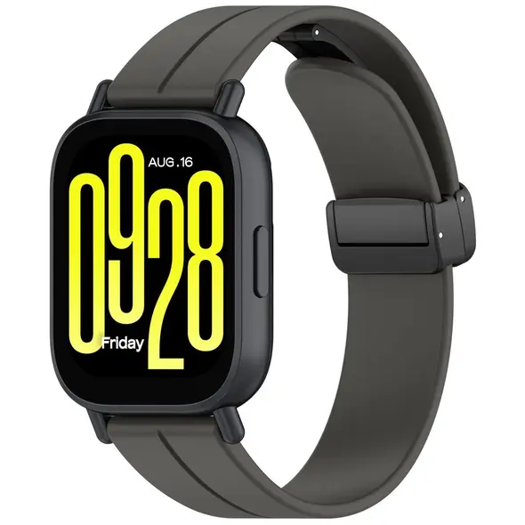 Bizon Strap Watch Silicone 22 mm black