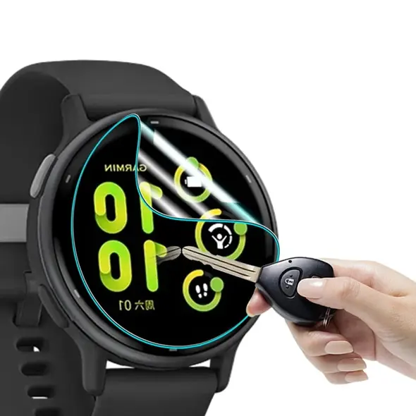 Bizon Glass Watch Hydrogel Garmin Vivoactive 5 [2 PACK]