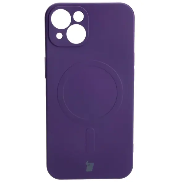 Bizon Case Silicone Magnetic Apple iPhone 13 plum