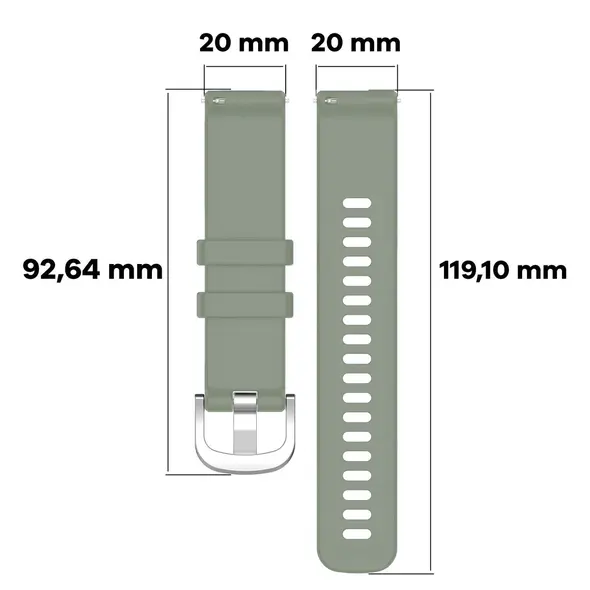 Bizon Strap Watch Silicone Pro Garmin Vivoactive 5 turquoise