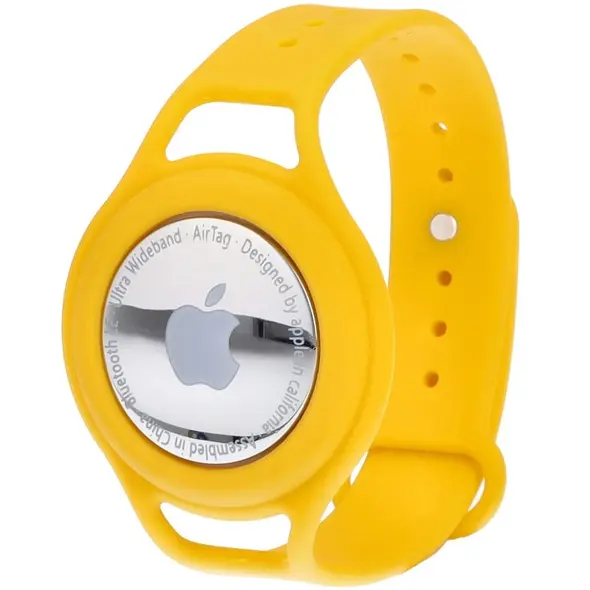 Bizon Case Locator Child Apple AirTag yellow