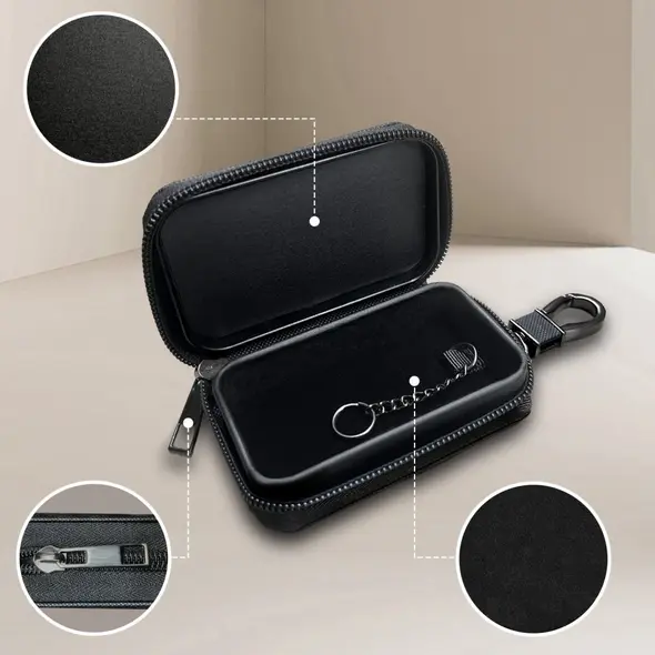 Tech-Protect KLR300 faraday cage Pouch Keyless RFID Signal Blocker Case Black