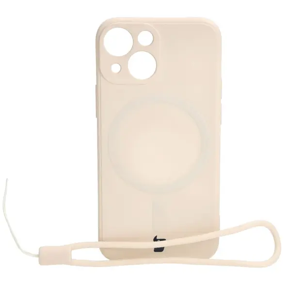 Bizon Case Silicone MagSafe Sq Apple iPhone 13 Mini beige