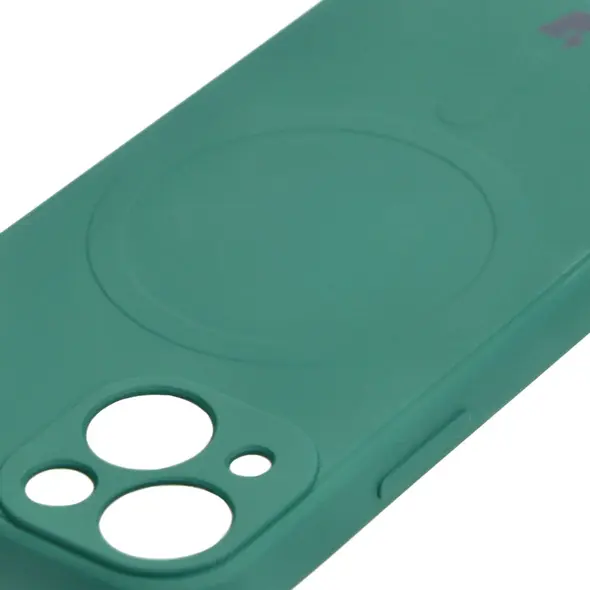 Bizon Case Silicone MagSafe Sq Apple iPhone 13 Mini dark green