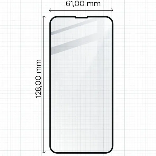 Bizon Glass Edge Apple iPhone 13 Mini black