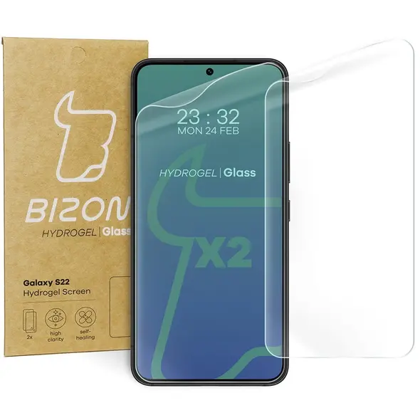 Bizon Glass Hydrogel Samsung Galaxy S22 [2 PACK]