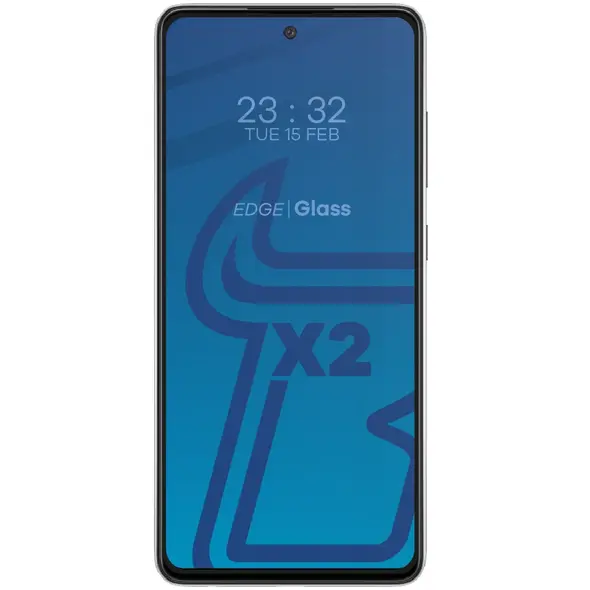Bizon Glass Edge tempered glass - [2 PACK] + lens protection Samsung Galaxy A52s 5G A52 4G/5G black