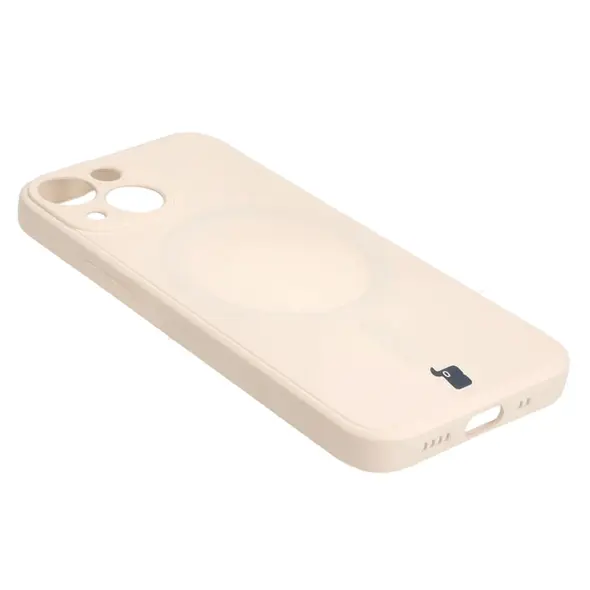 Bizon Case Silicone MagSafe Sq Apple iPhone 13 Mini beige