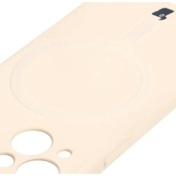 Bizon Case Silicone MagSafe Sq Apple iPhone 13 Mini beige