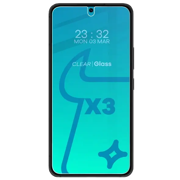 Bizon Glass Clear tempered glass - 3 pcs. + lens glass Samsung Galaxy S22