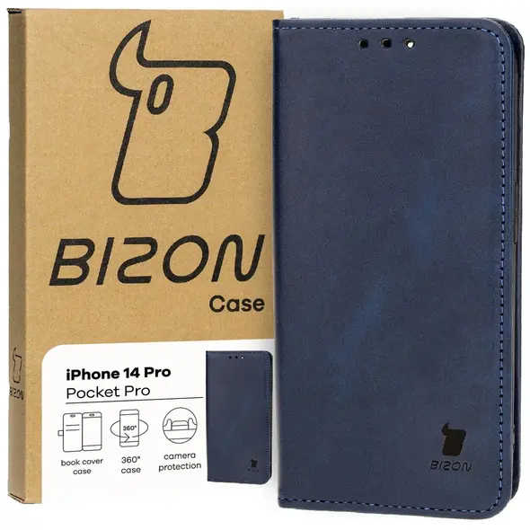 Bizon Case Pocket Pro Apple iPhone 14 Pro navy blue
