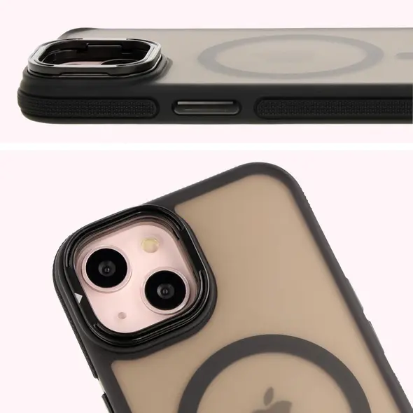 Bizon Case Eclipse Apple iPhone 14 / Apple iPhone 13 smoky with a black frame