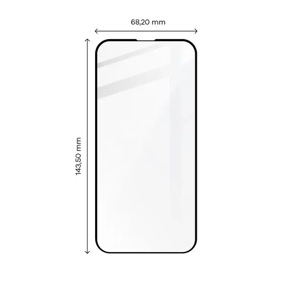 Bizon Glass Edge 2 Apple iPhone 14 / 13 / 13 Pro black