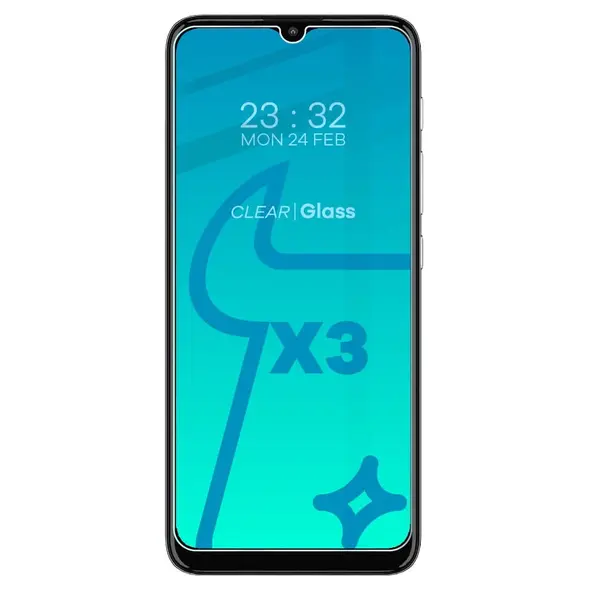 Bizon Glass Clear tempered glass - 3 pcs. + lens glass Moto E20