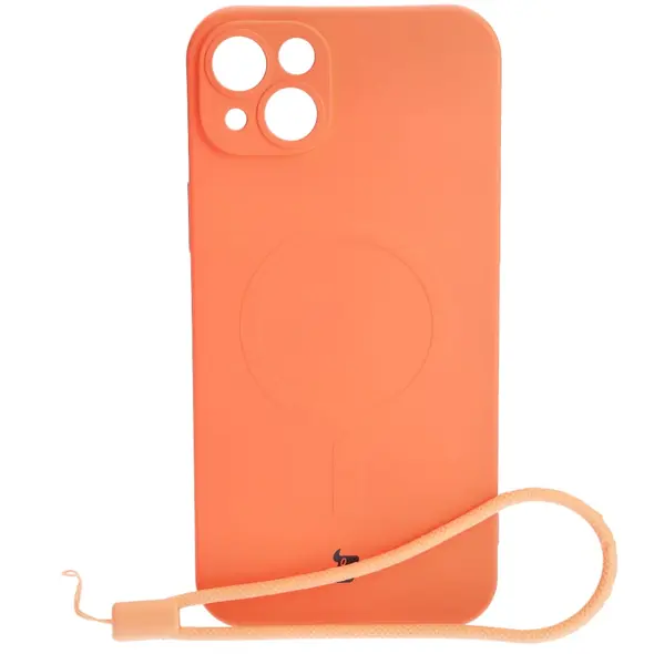 Bizon Case Silicone Magnetic Apple iPhone 14 Plus carrot