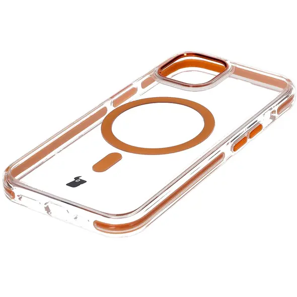 Bizon Case Marco Apple iPhone 14 / Apple iPhone 13 clear with orange frame