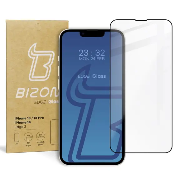 Bizon Glass Edge 2 Apple iPhone 14 / 13 / 13 Pro black