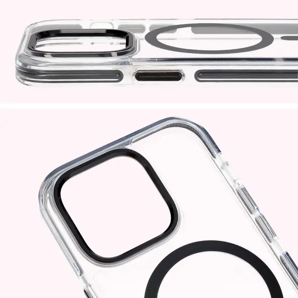 Bizon Case Marco Apple iPhone 14 Pro clear with black frame
