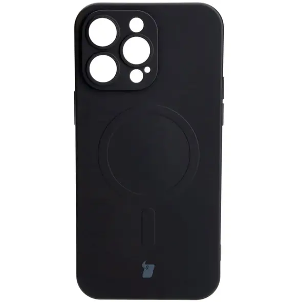 Bizon Case Silicone Magnetic Apple iPhone 14 Pro Max black