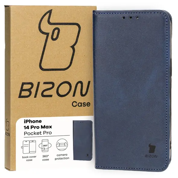 Bizon Case Pocket Pro Apple iPhone 14 Pro Max navy blue