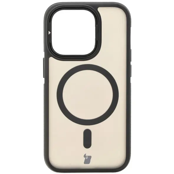 Bizon Case Eclipse Apple iPhone 14 Pro smoky with a black frame