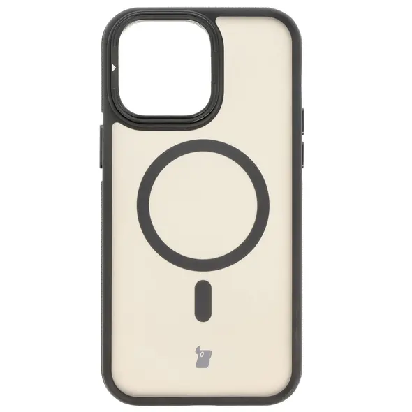 Bizon Case Eclipse Apple iPhone 14 Pro Max smoky with a black frame