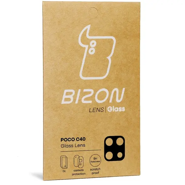 Bizon Glass Lens Poco C40 / Redmi 10C [2 PACK]