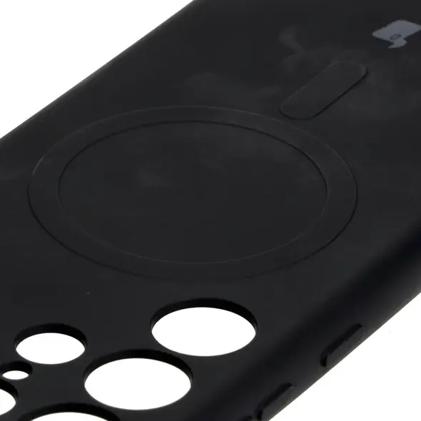 Bizon Case Silicone Magnetic Samsung Galaxy S23 Ultra black