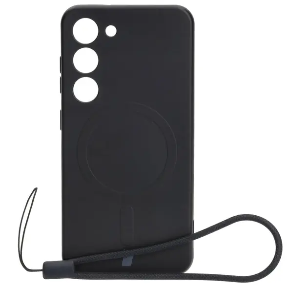 Bizon Case Silicone Magnetic Samsung Galaxy S23 black
