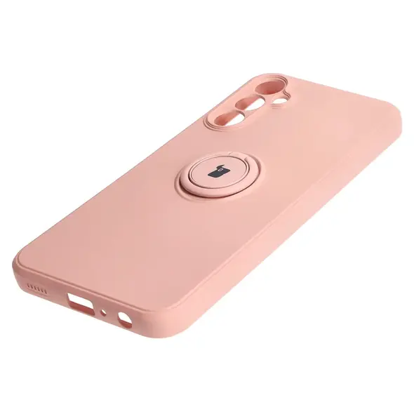 Bizon Case Silicone Ring Sq Samsung Galaxy A24 light pink