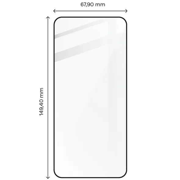 Bizon Glass Edge 2 Xiaomi 13 / Xiaomi 14 black