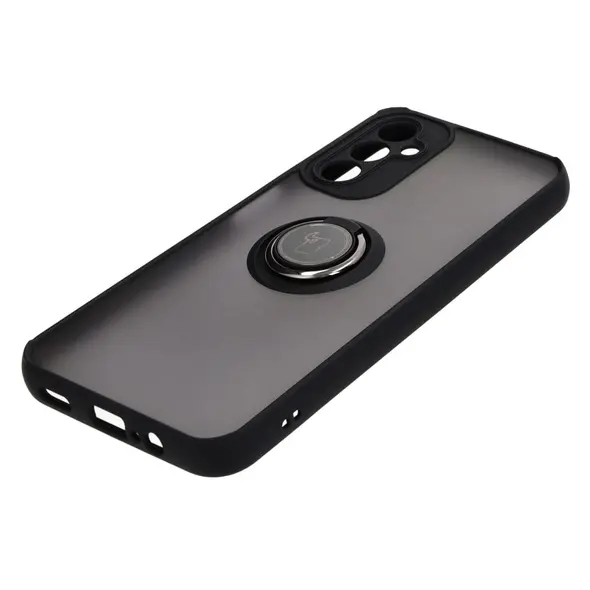 Bizon Case Hybrid Ring Samsung Galaxy A14 4G / 5G smoky with a black frame