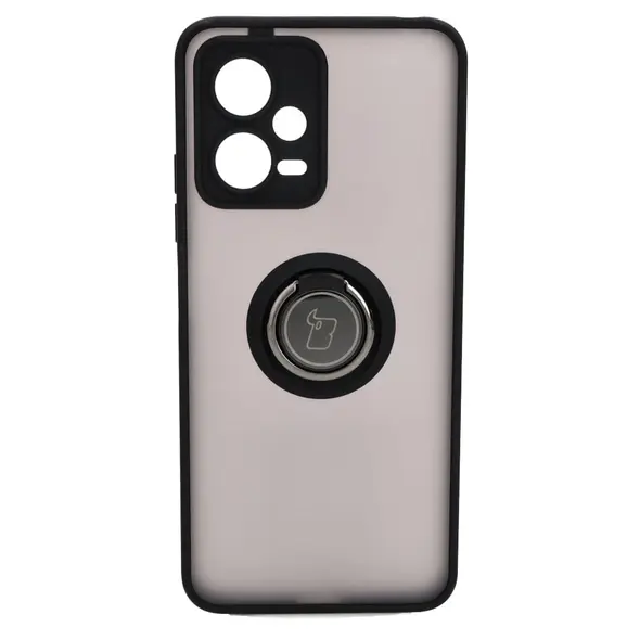 Bizon Case Hybrid Ring Xiaomi Poco X5 / Redmi Note 12 5G smoky with a black frame