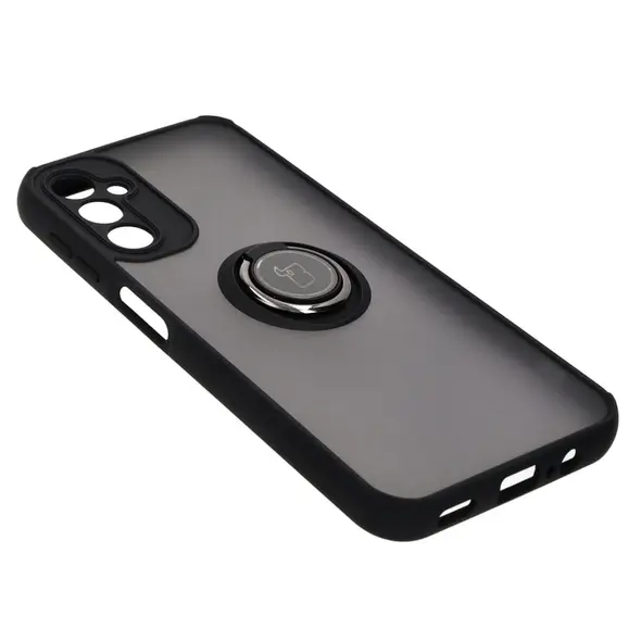 Bizon Case Hybrid Ring Samsung Galaxy A14 4G / 5G smoky with a black frame