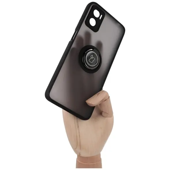 Bizon Case Hybrid Ring Motorola Moto E22 / E22i smoky with a black frame