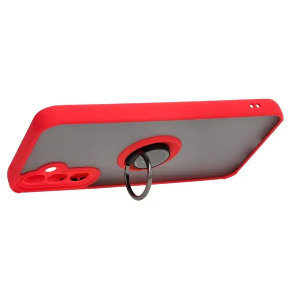 Bizon Case Hybrid Ring Samsung Galaxy A34 5G smoky with a red frame