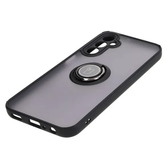 Bizon Case Hybrid Ring Samsung Galaxy A24 4G smoky with a black frame