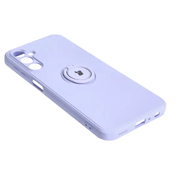 Bizon Case Silicone Ring Sq Samsung Galaxy A24 light purple