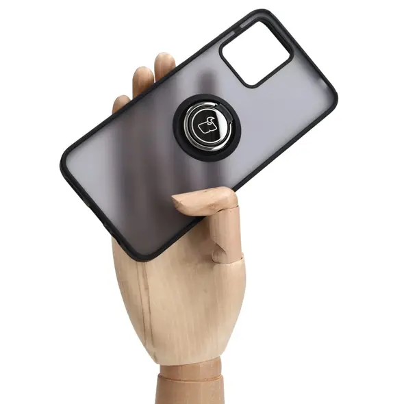 Bizon Case Hybrid Ring Motorola Moto G13 / G23 / G53 5G smoky with a black frame