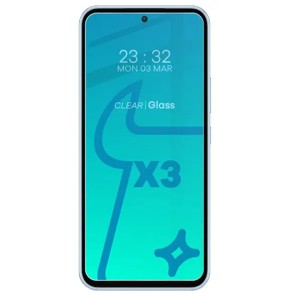 BIZON Clear 2 3x screen glass + camera glass Samsung Galaxy A54 5G