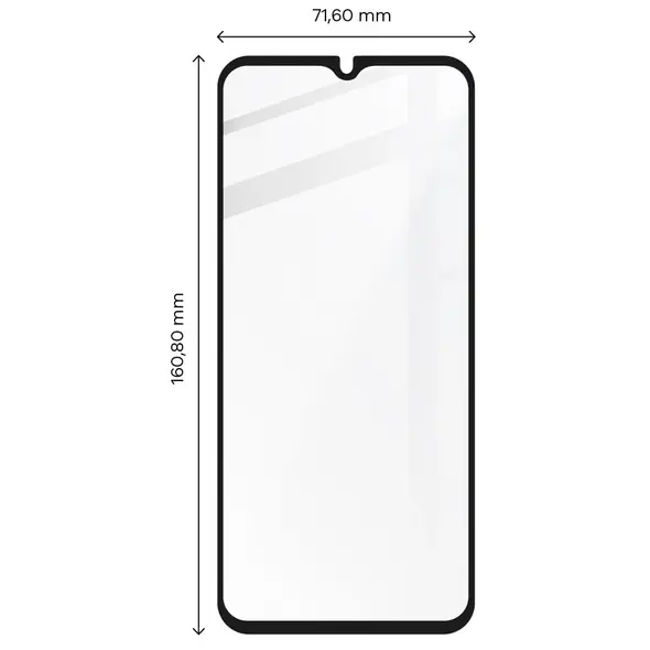 BIZON Edge 2 2x screen glass + camera glass Samsung Galaxy A14 4G/5G