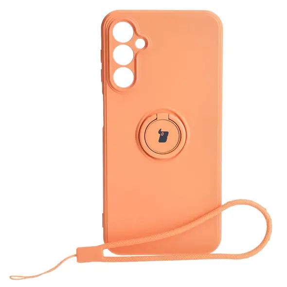 Bizon Case Silicone Ring Sq Samsung Galaxy A24 orange